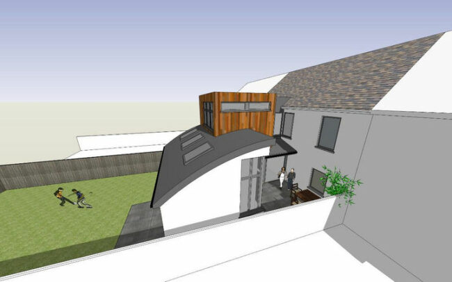 house extension rendering image